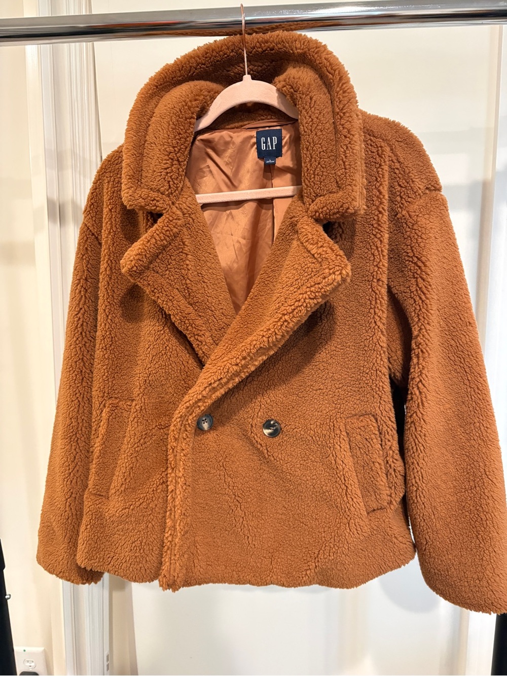 GAP Womens Peacoat Jacket in Rust